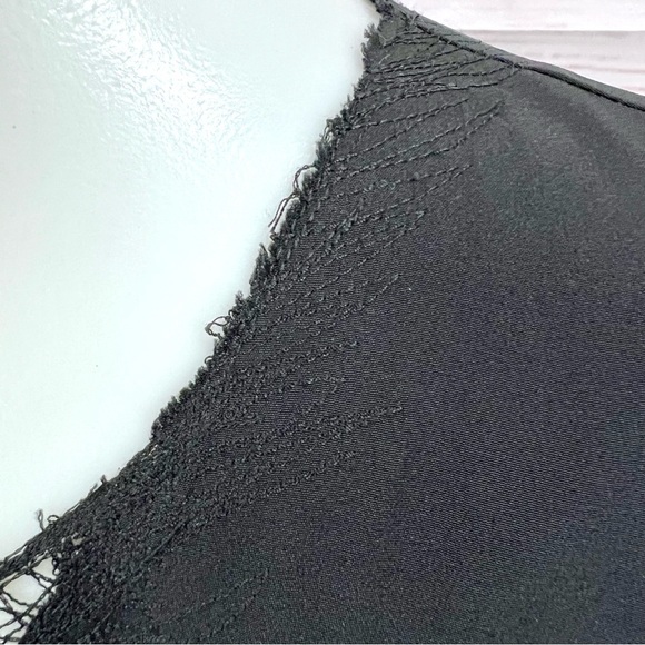 Madison Marcus Silk Dolman Sleeve Embroidered Lace Arrow Neck Shift Dress - Picture 2 of 11